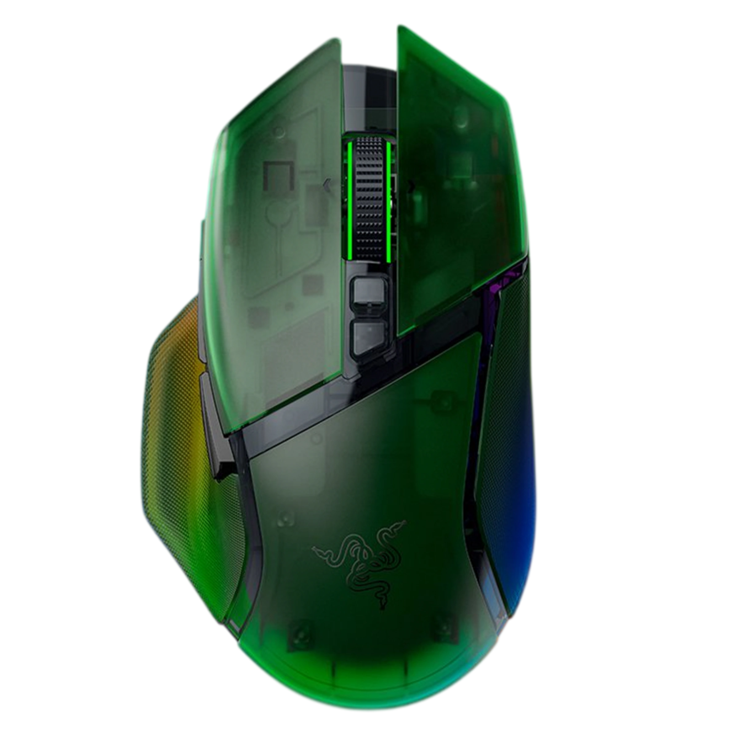Миша Razer Basilisk V3 Pro 35K Fully Customizable Wireless Ergonomic RGB Gaming Mouse - Phantom Green Edition (RZ01-05240300-R3G1)