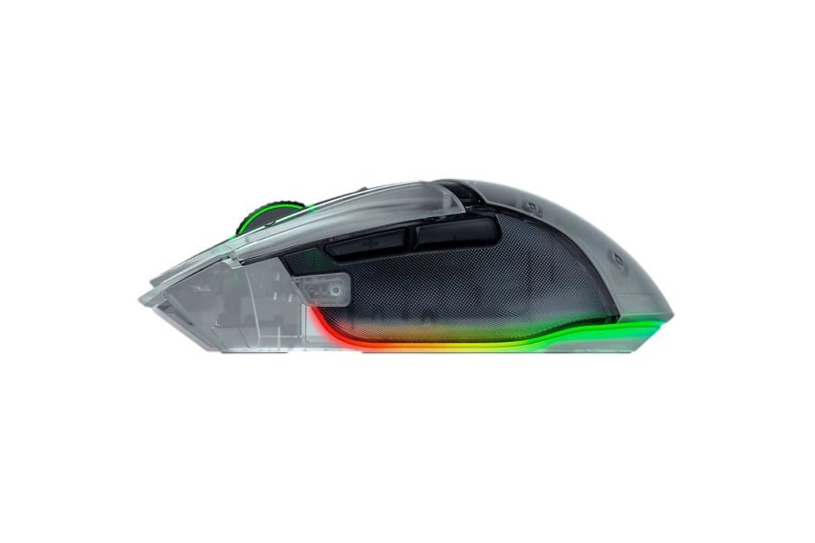 Миша Razer Basilisk V3 Pro 35K Fully Customizable Wireless Ergonomic RGB Gaming Mouse - Phantom White Edition (RZ01-05240400-R3G1)