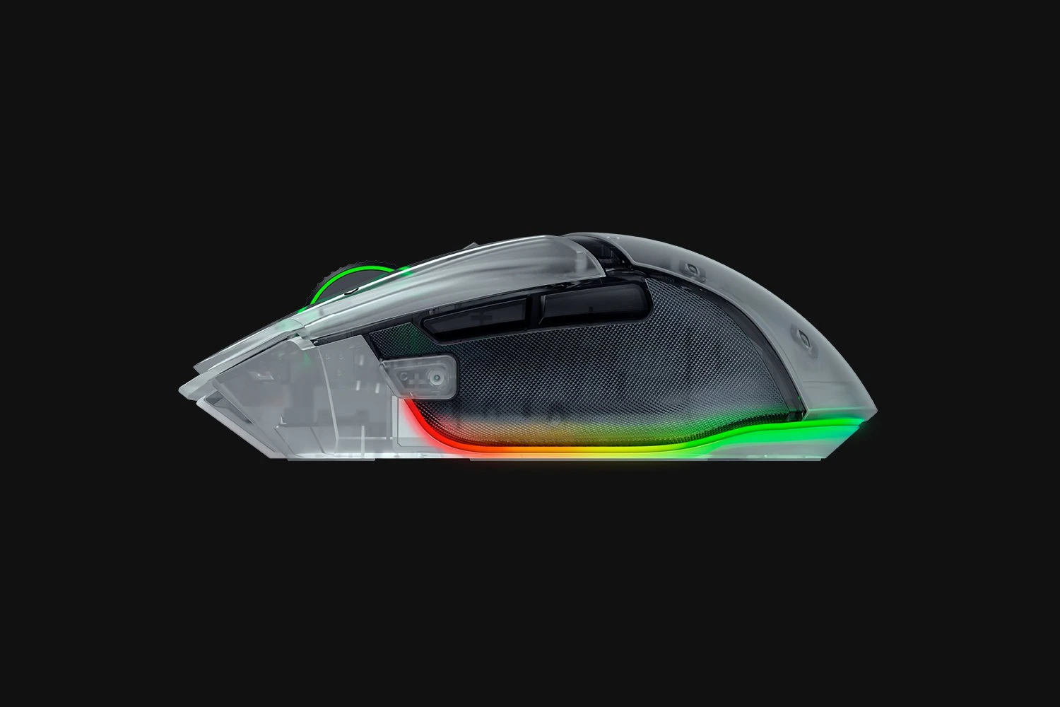 Миша Razer Basilisk V3 Pro 35K Fully Customizable Wireless Ergonomic RGB Gaming Mouse - Phantom White Edition (RZ01-05240400-R3G1)