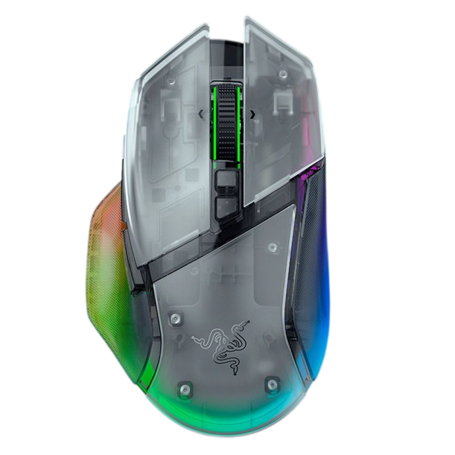 Миша Razer Basilisk V3 Pro 35K Fully Customizable Wireless Ergonomic RGB Gaming Mouse - Phantom White Edition (RZ01-05240400-R3G1)