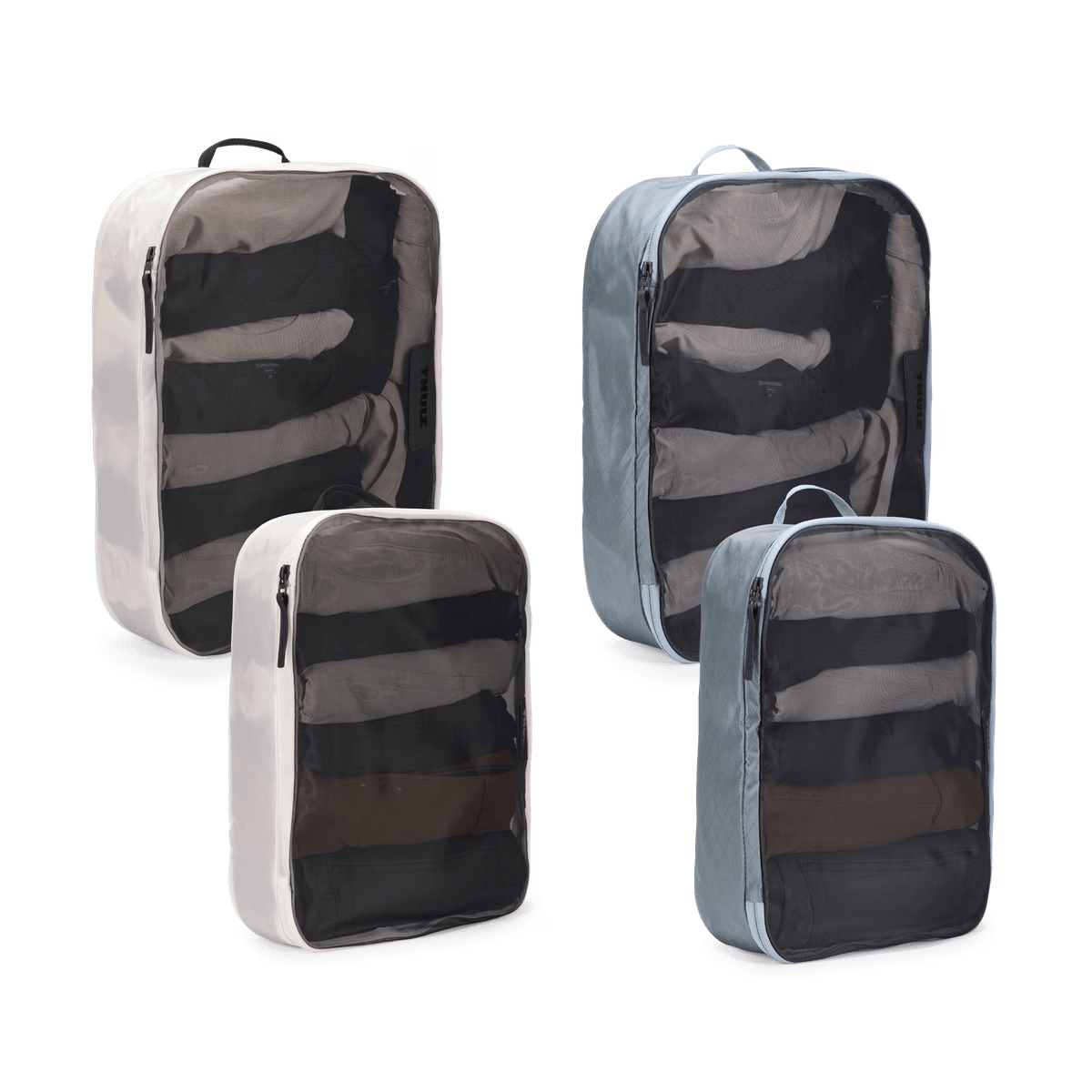 Набор органайзеров для одежды Thule Packing Cube Set [2 Large + 2 Medium] - Pond Gray/White (3205580)