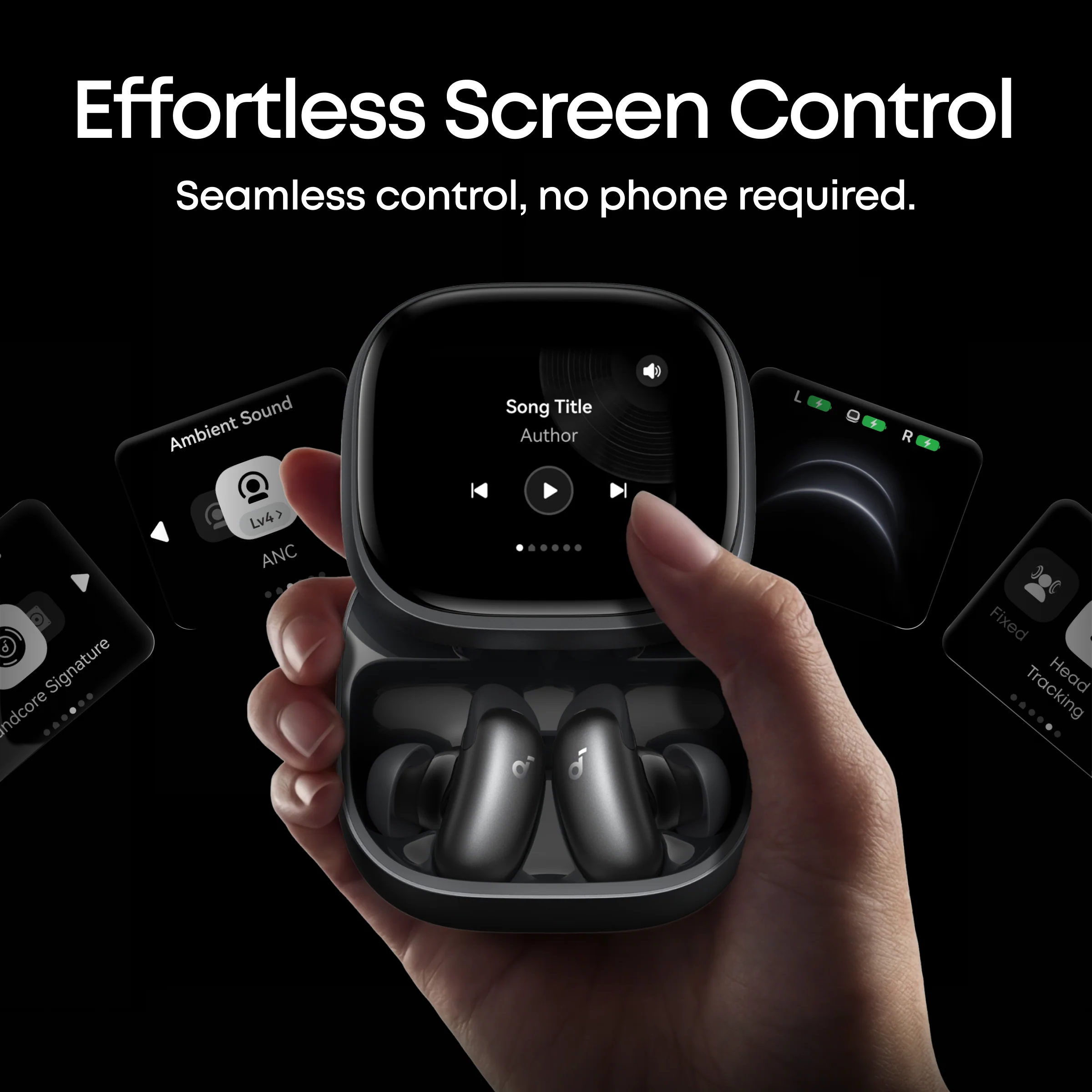 Навушники Anker SoundCore Liberty 5 Pro Max | AI Recording Earbuds with Smart Case - Midnight Black (D1204G11) OPEN BOX