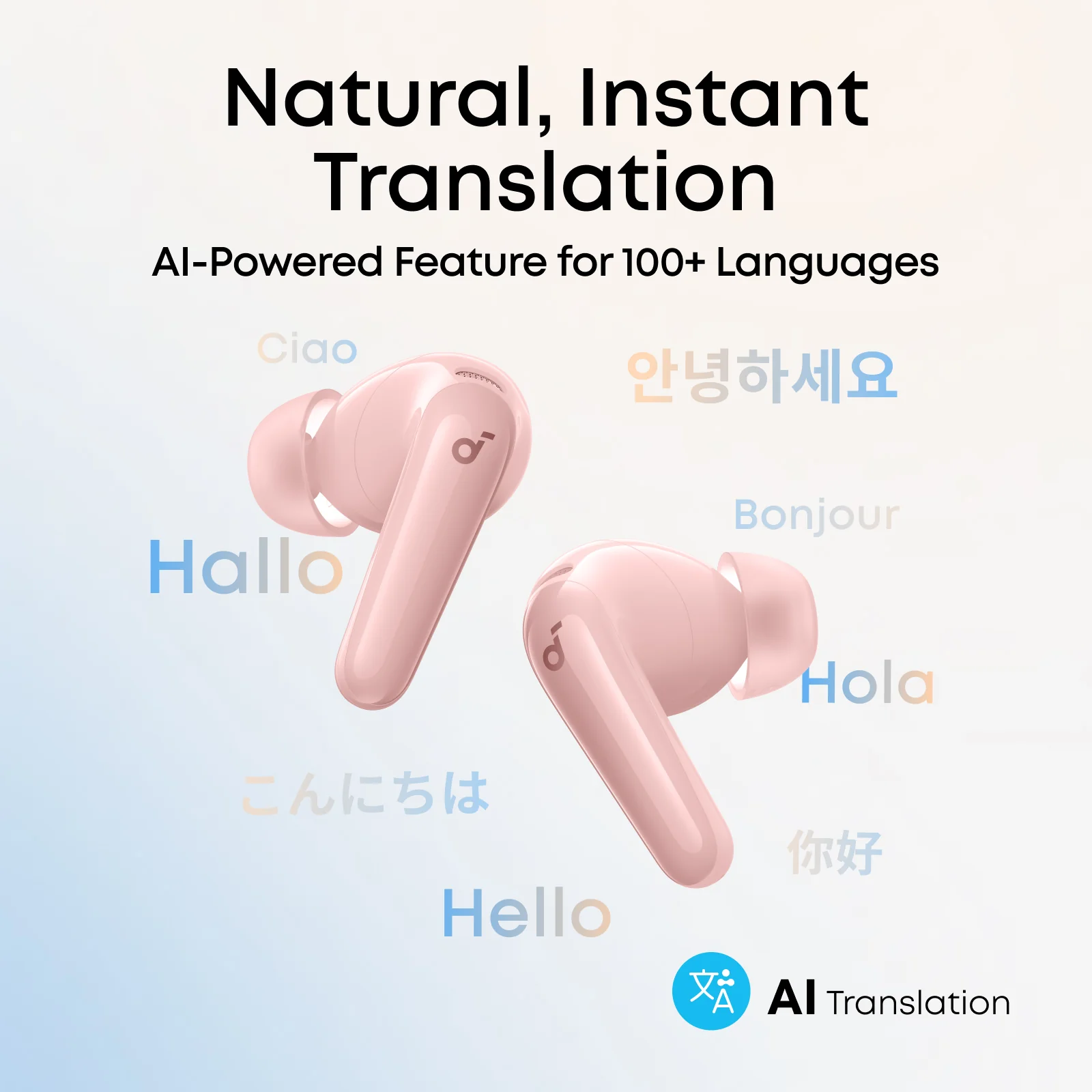 Навушники Anker SoundCore R60i NC [P31i] - Pink (D1202G51)