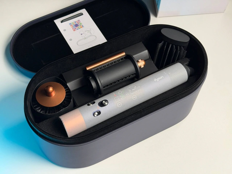 OPEN BOX Стайлер для прямого та хвилястого волосся Dyson Airwrap i.d. Multi-Styler and Dryer Straight+Wavy - Prussian Blue/Rich Copper (107163-01) EU - Стан: гарний | Комплектація: повний | Гарантія: 3 міс.