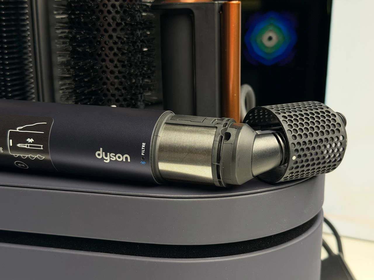OPEN BOX Стайлер для прямого та хвилястого волосся Dyson Airwrap i.d. Multi-Styler and Dryer Straight+Wavy - Prussian Blue/Rich Copper (107163-01) EU - Стан: гарний | Комплектація: повний | Гарантія: 3 міс.