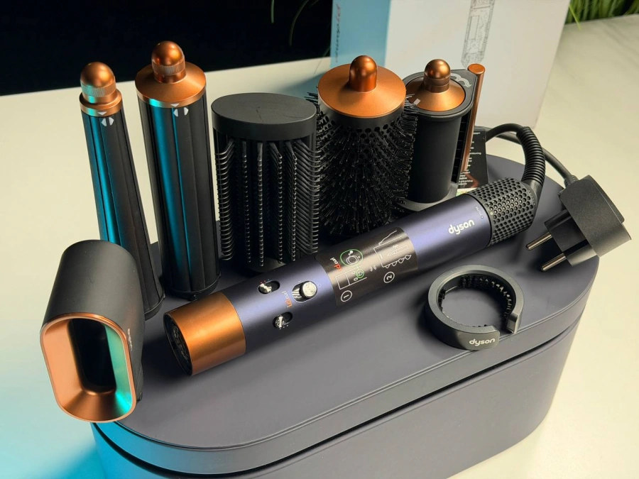 OPEN BOX Стайлер для прямого та хвилястого волосся Dyson Airwrap i.d. Multi-Styler and Dryer Straight+Wavy - Prussian Blue/Rich Copper (107163-01) EU - Стан: гарний | Комплектація: повний | Гарантія: 3 міс.