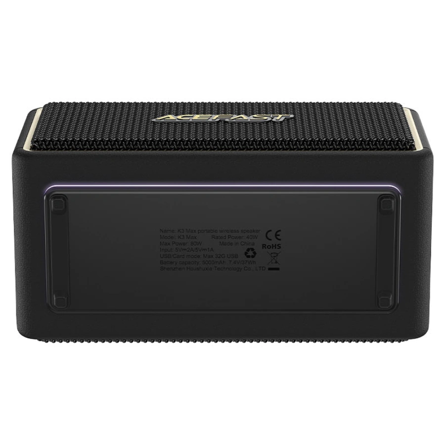 Портативная колонка ACEFAST K3 Max Portable Wireless Speaker - Black (6974316285038)