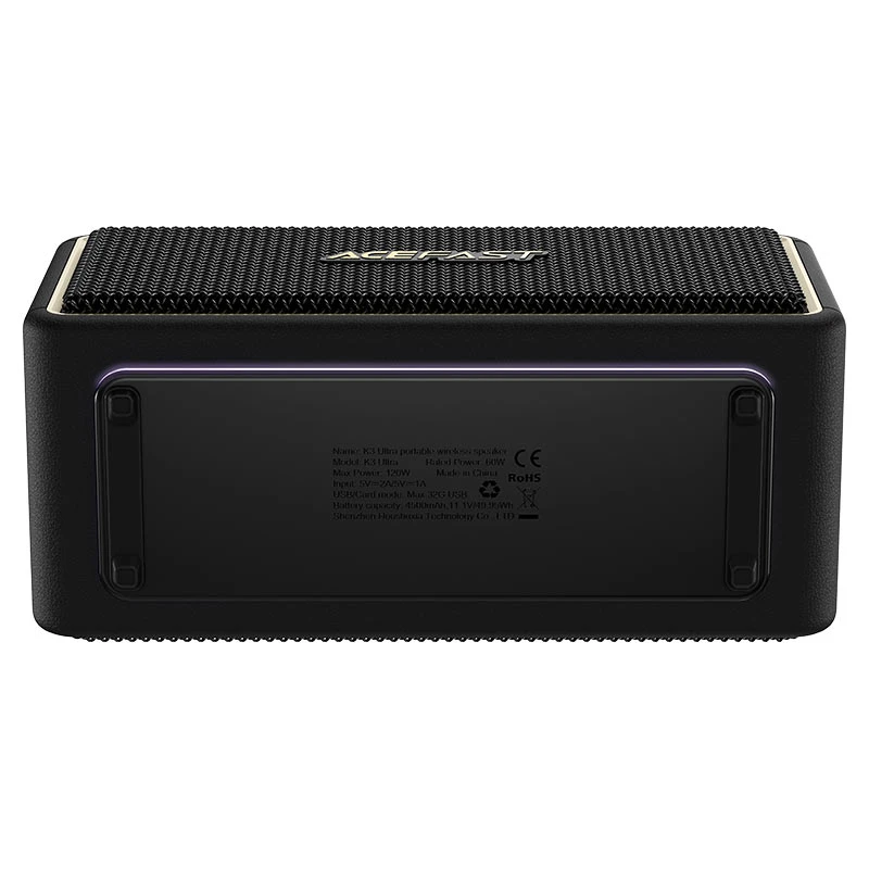 Портативная колонка ACEFAST K3 Ultra Portable Wireless Speaker - Black (6974316285106)
