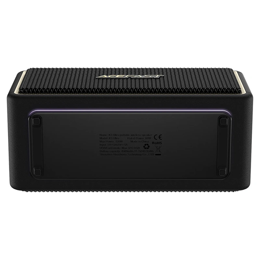 Портативная колонка ACEFAST K3 Ultra Portable Wireless Speaker - Black (6974316285106)