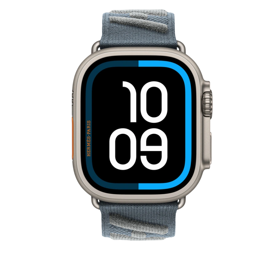 Ремешок Apple Watch Hermès En Mer 42/44/45/49mm - Bleu Gris/Bleu Glacier (MHXU4)