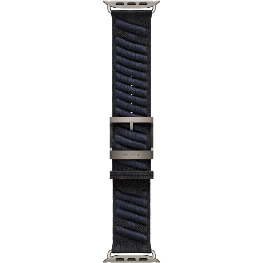 Ремешок Apple Watch Hermès En Mer 42/44/45/49mm - Noir/Bleu Nuit (MHXT4)