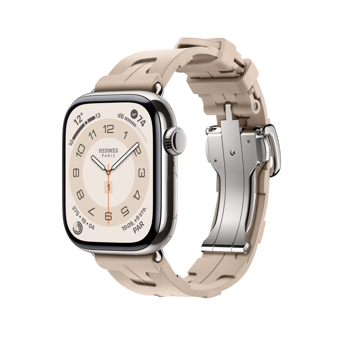 Ремешок Apple Watch Hermès Kilim Single Tour 38/40/41/42mm - Grège (MHXC4)