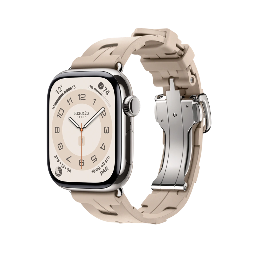 Ремешок Apple Watch Hermès Kilim Single Tour 38/40/41/42mm - Grège (MHXC4)