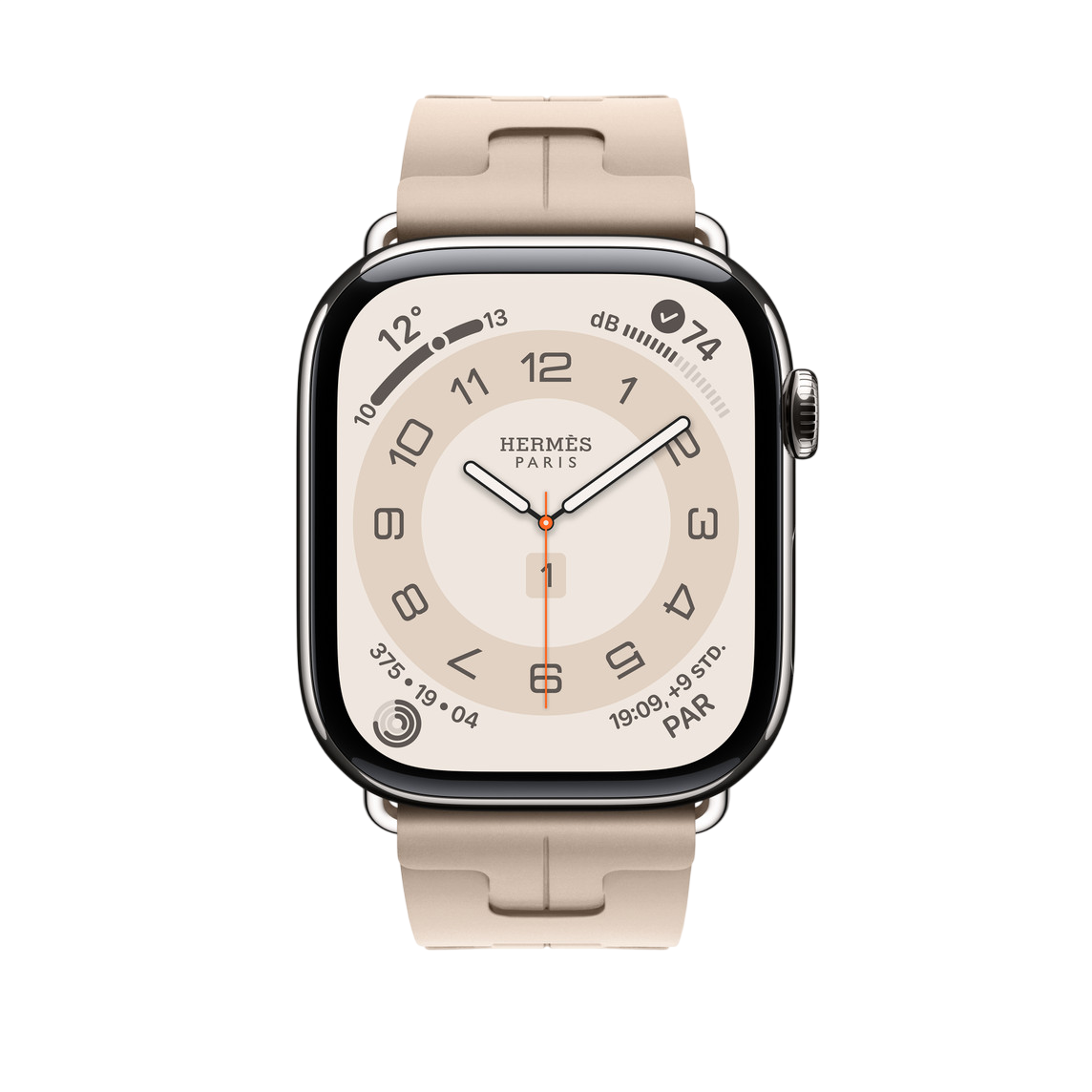 Ремешок Apple Watch Hermès Kilim Single Tour 38/40/41/42mm - Grège (MHXC4)
