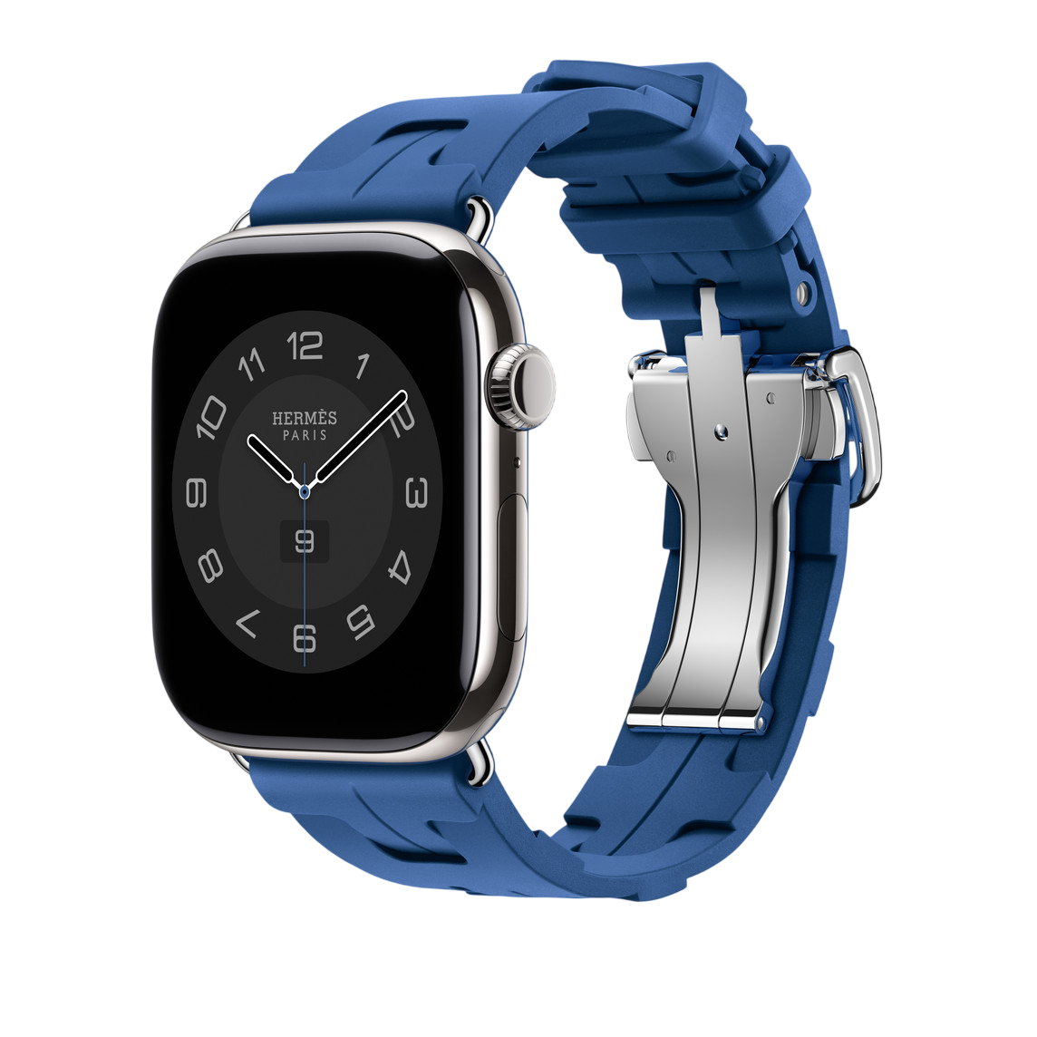 Ремешок Apple Watch Hermès Kilim Single Tour 42/44/45/49mm - Bleu de France (MXJR3)