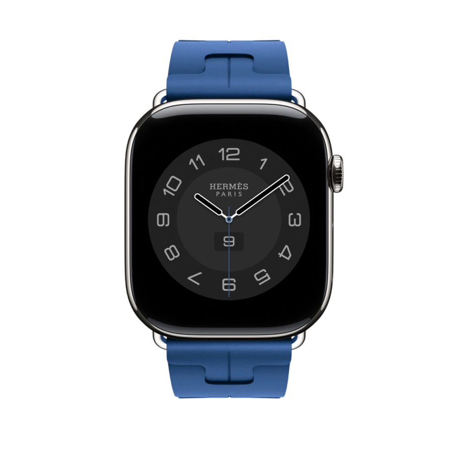 Ремешок Apple Watch Hermès Kilim Single Tour 42/44/45/49mm - Bleu de France (MXJR3)
