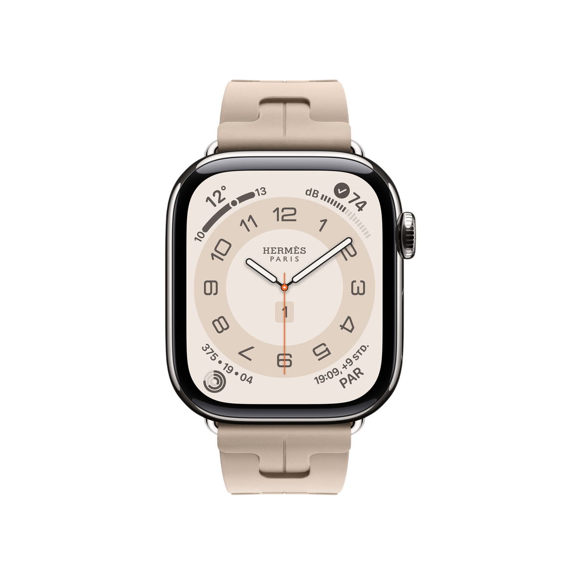 Ремешок Apple Watch Hermès Kilim Single Tour 42/44/45/49mm - Grège (MHXE4)