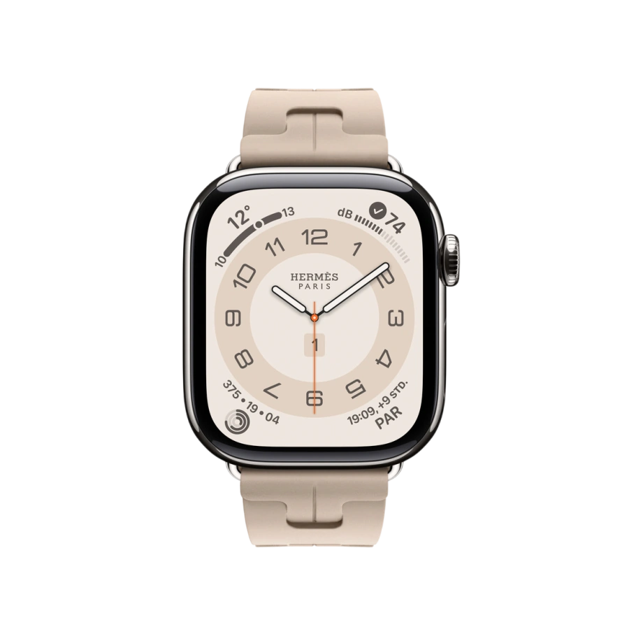 Ремешок Apple Watch Hermès Kilim Single Tour 42/44/45/49mm - Grège (MHXE4)
