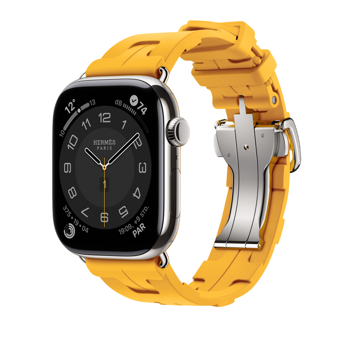 Ремешок Apple Watch Hermès Kilim Single Tour 42/44/45/49mm - Jaune (MHXF4)