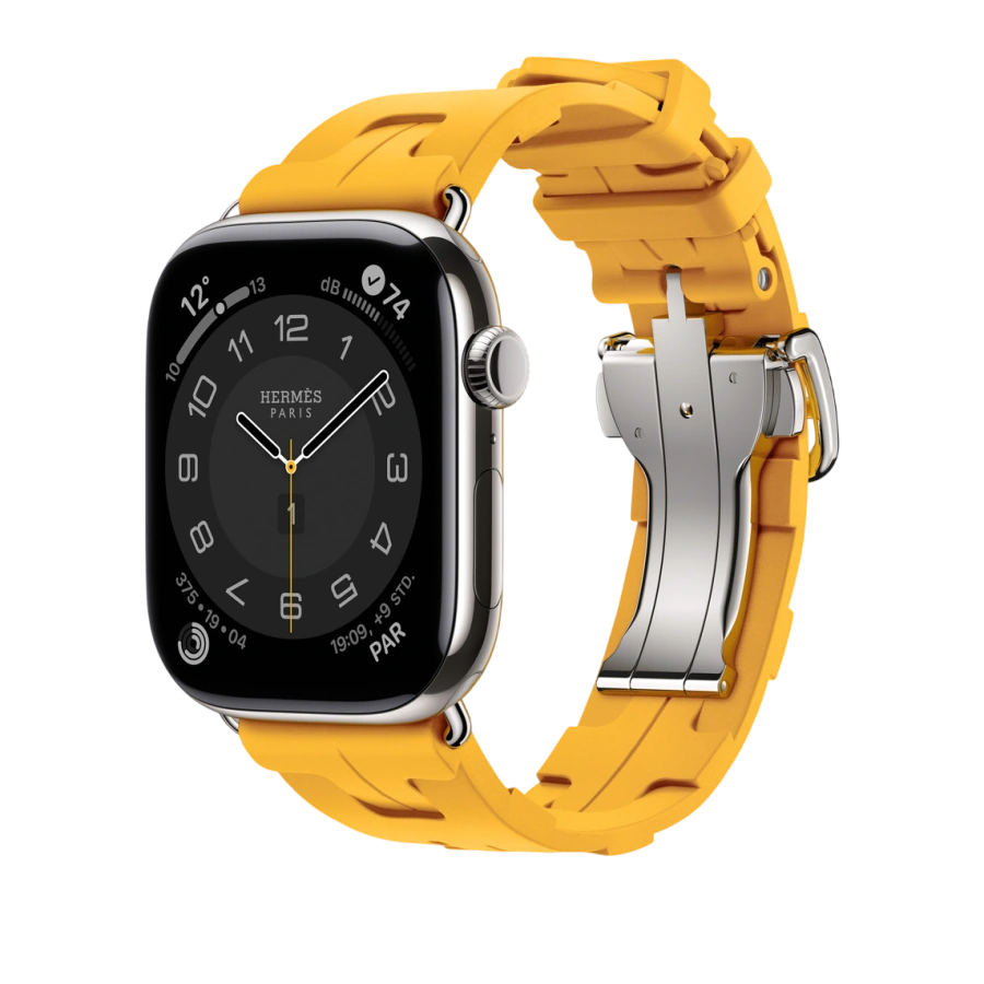 Ремешок Apple Watch Hermès Kilim Single Tour 42/44/45/49mm - Jaune (MHXF4)