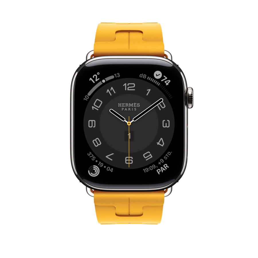 Ремешок Apple Watch Hermès Kilim Single Tour 42/44/45/49mm - Jaune (MHXF4)