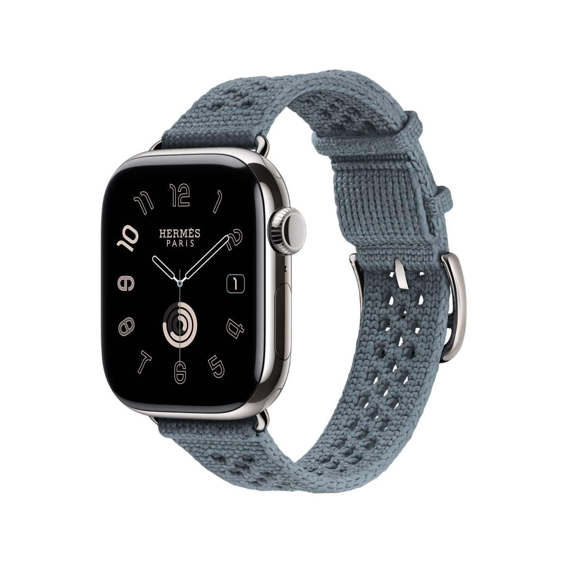 Ремешок Apple Watch Hermès Néo Tricot 38/40/41/42mm - Bleu Gris (MHXL4)