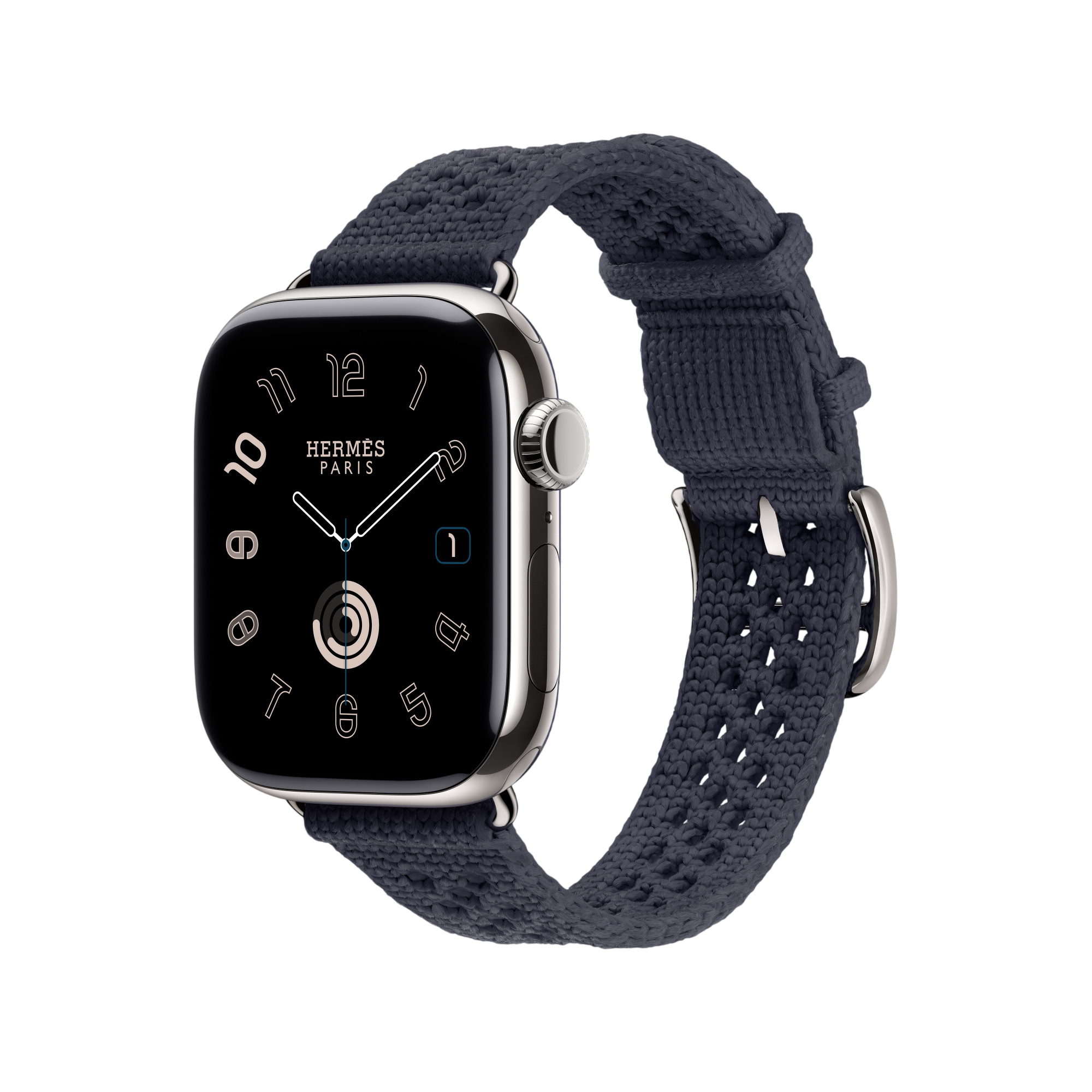 Ремешок Apple Watch Hermès Néo Tricot 38/40/41/42mm - Bleu Nuit (MHXM4)