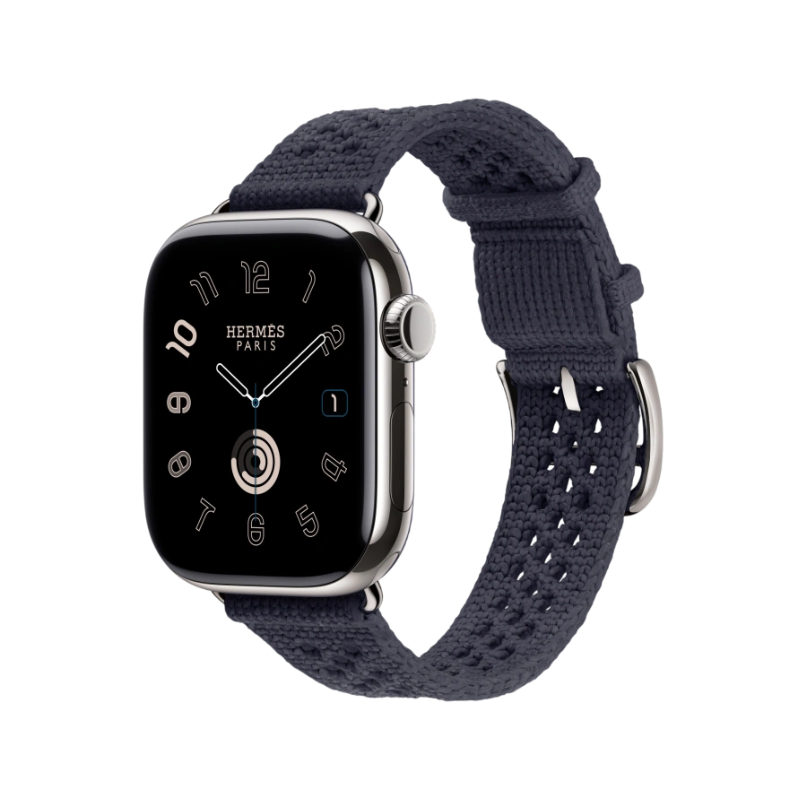 Ремешок Apple Watch Hermès Néo Tricot 38/40/41/42mm - Bleu Nuit (MHXM4)