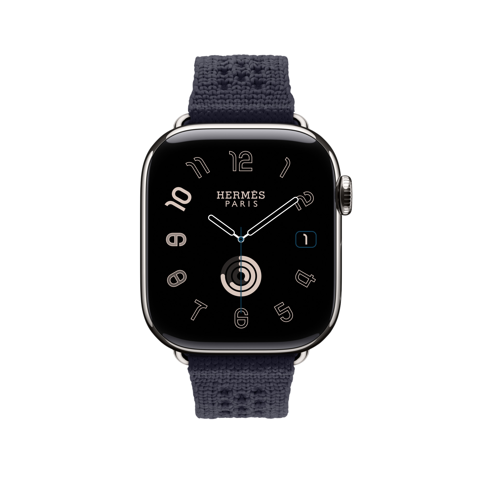 Ремешок Apple Watch Hermès Néo Tricot 38/40/41/42mm - Bleu Nuit (MHXM4)