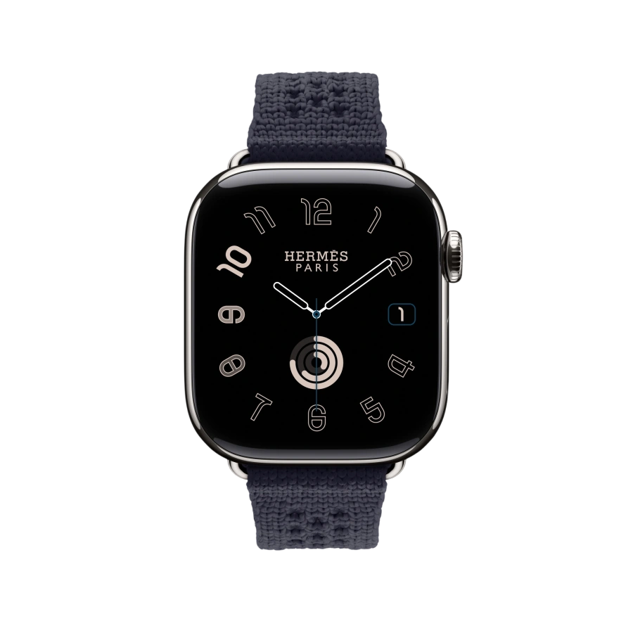 Ремешок Apple Watch Hermès Néo Tricot 38/40/41/42mm - Bleu Nuit (MHXM4)
