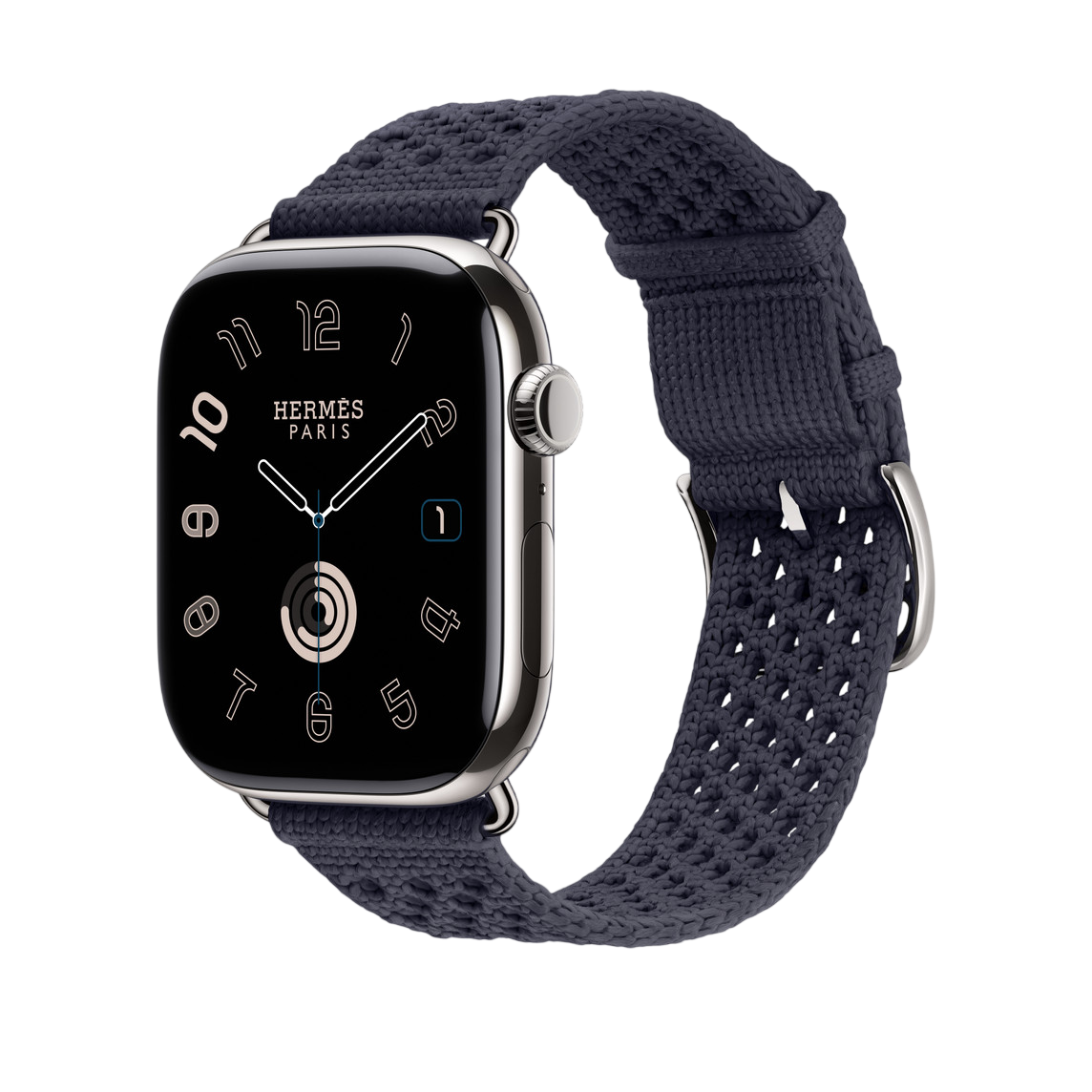 Ремешок Apple Watch Hermès Néo Tricot 42/44/45/49mm - Bleu Nuit (MHXQ4)