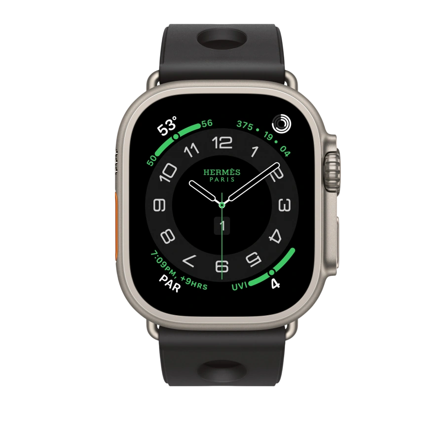 Ремешок Apple Watch Hermès Scub’H Diving 42/44/45/49mm - Noir (MHXV4)