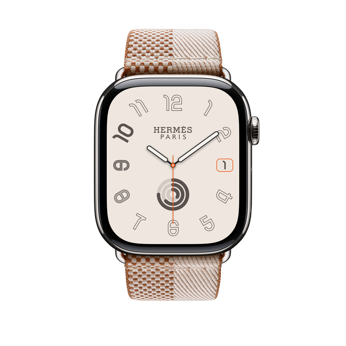 Ремешок Apple Watch Hermès Toile H Double Jeu 42/44/45/49mm - Écru/Écru (MHXK4)