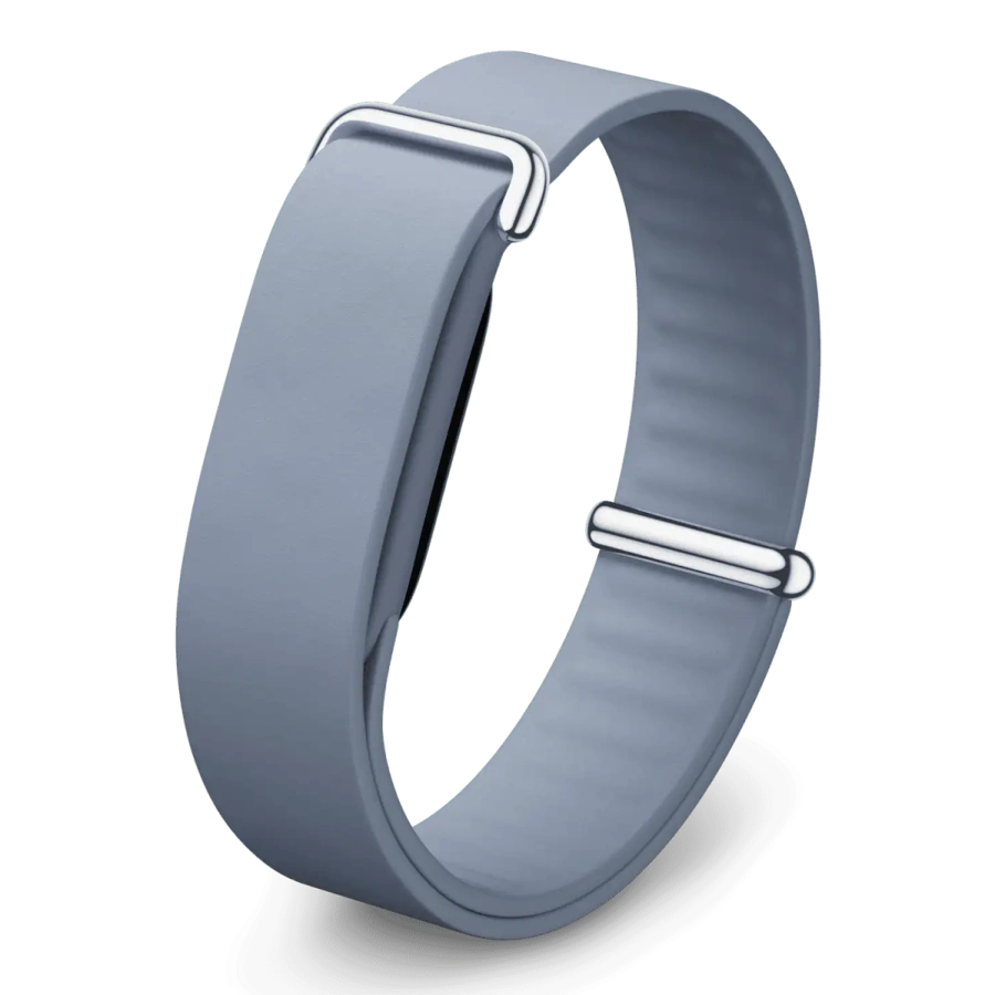 Ремешок Google Elevated Modern Band для Fitbit Air - Moonstone / Polished Silver Stainless Steel Clasp (GA11077-WW)