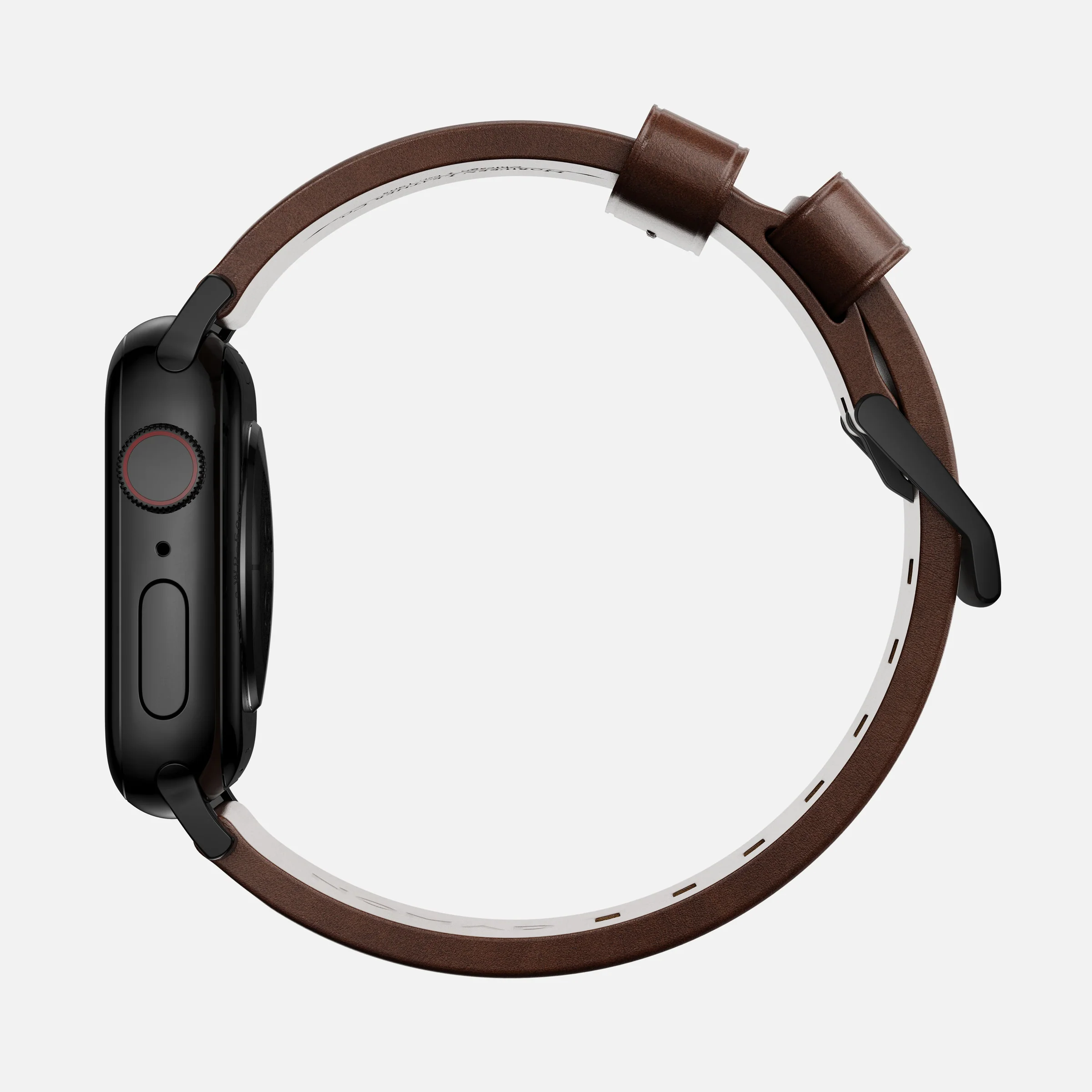 Ремінець Nomad Modern Horween Leather Band Black Hardware для Apple Watch 41mm/42mm - Rustic Brown (NM1A3RBM00)