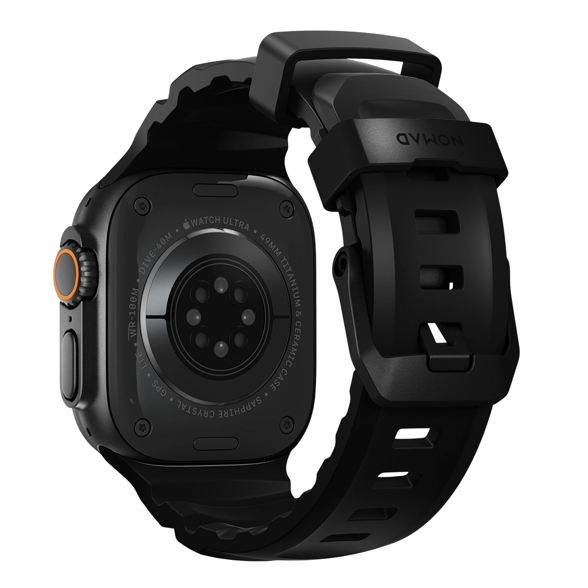 Ремінець Nomad Rocky Point Band Black Titanium Hardware 46mm/49mm - Carbon Black (NM011697858)