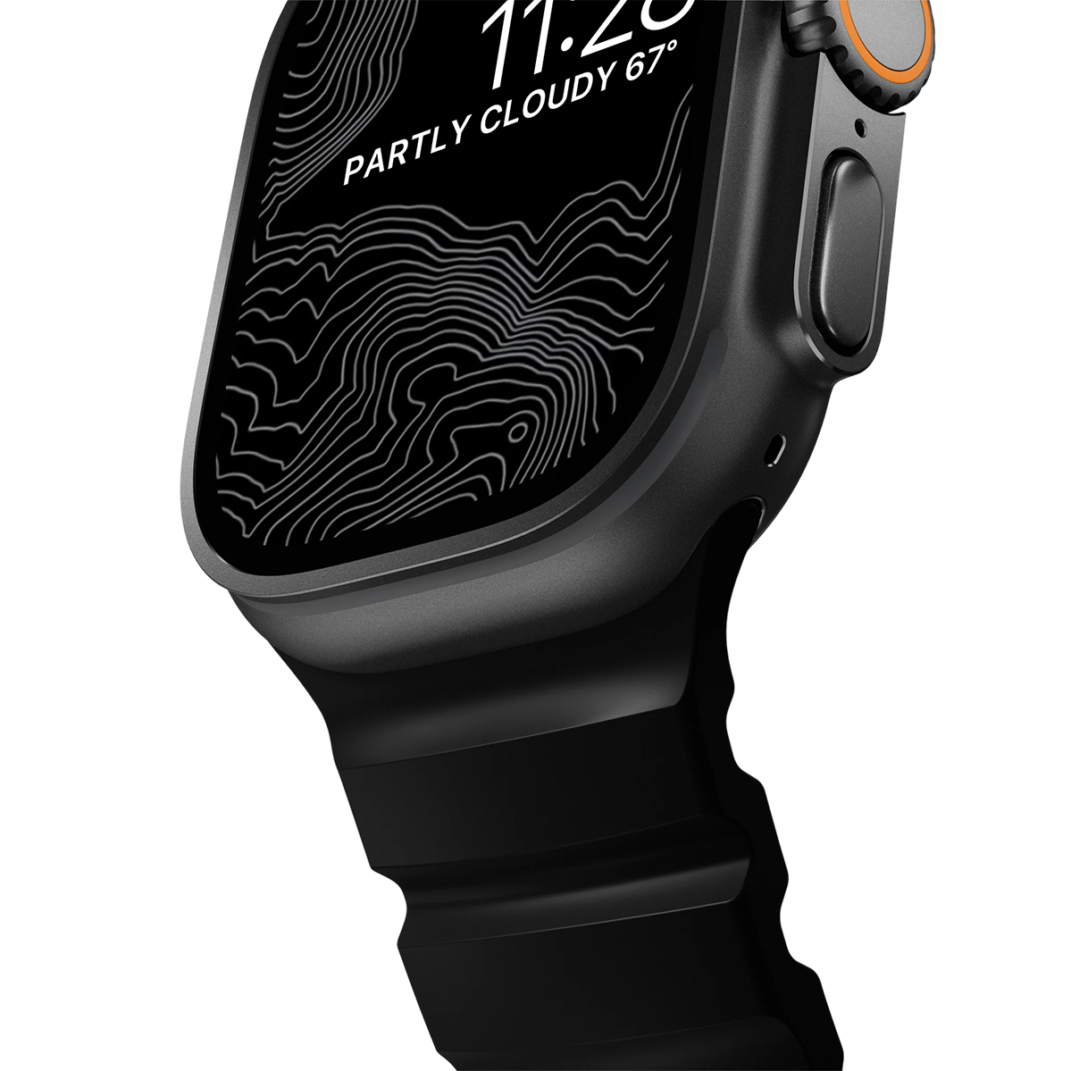Ремінець Nomad Rocky Point Band Black Titanium Hardware 46mm/49mm - Carbon Black (NM011697858)