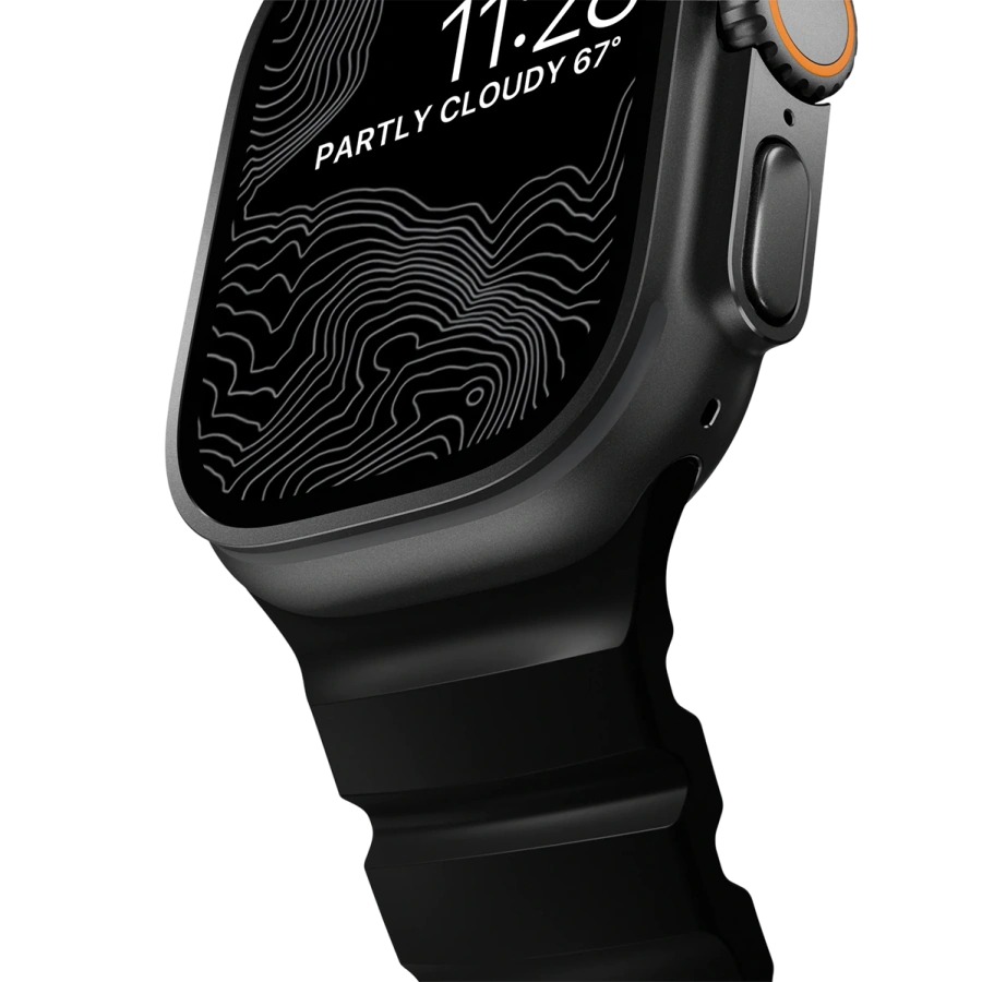 Ремінець Nomad Rocky Point Band Black Titanium Hardware 46mm/49mm - Carbon Black (NM011697858)