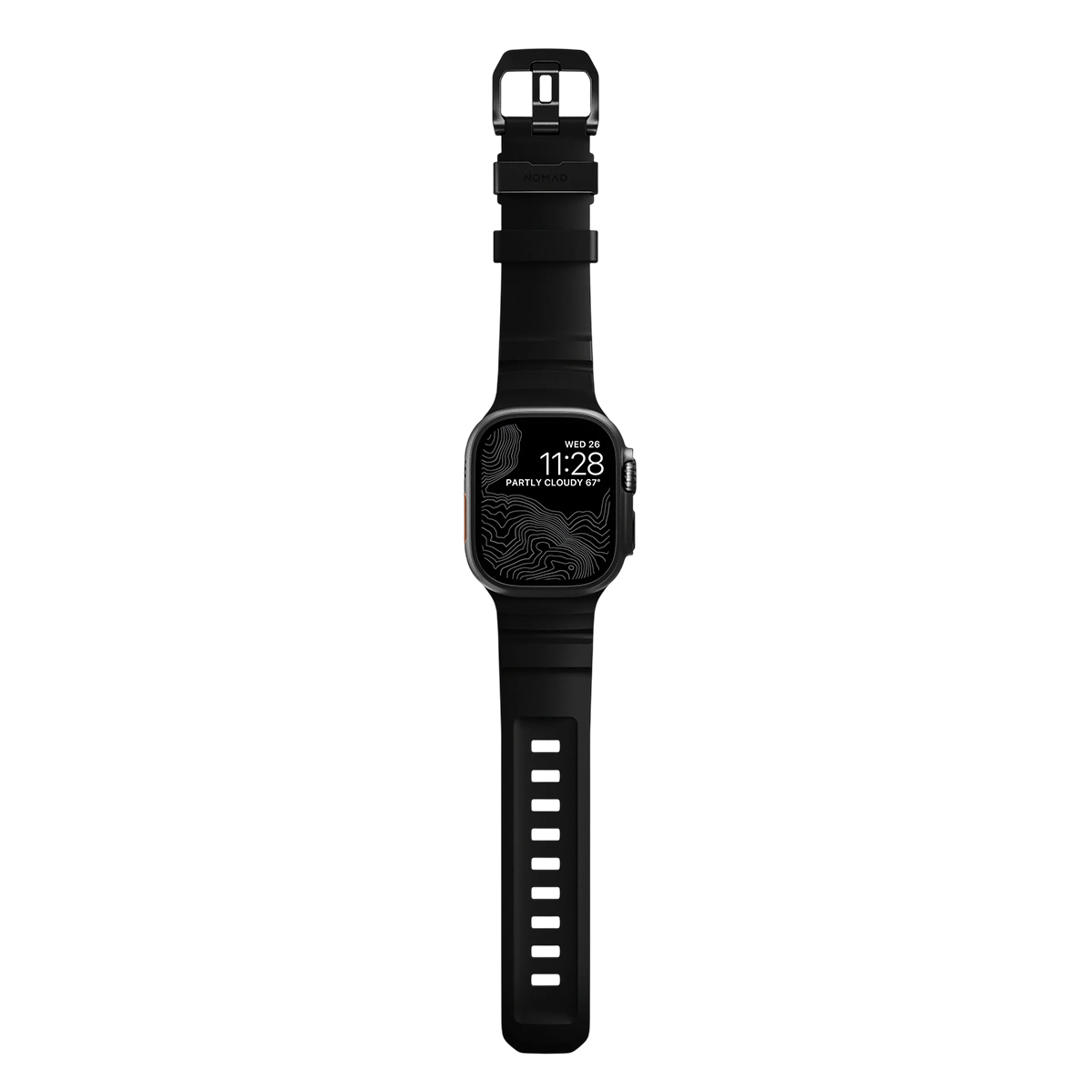 Ремінець Nomad Rocky Point Band Black Titanium Hardware 46mm/49mm - Carbon Black (NM011697858)
