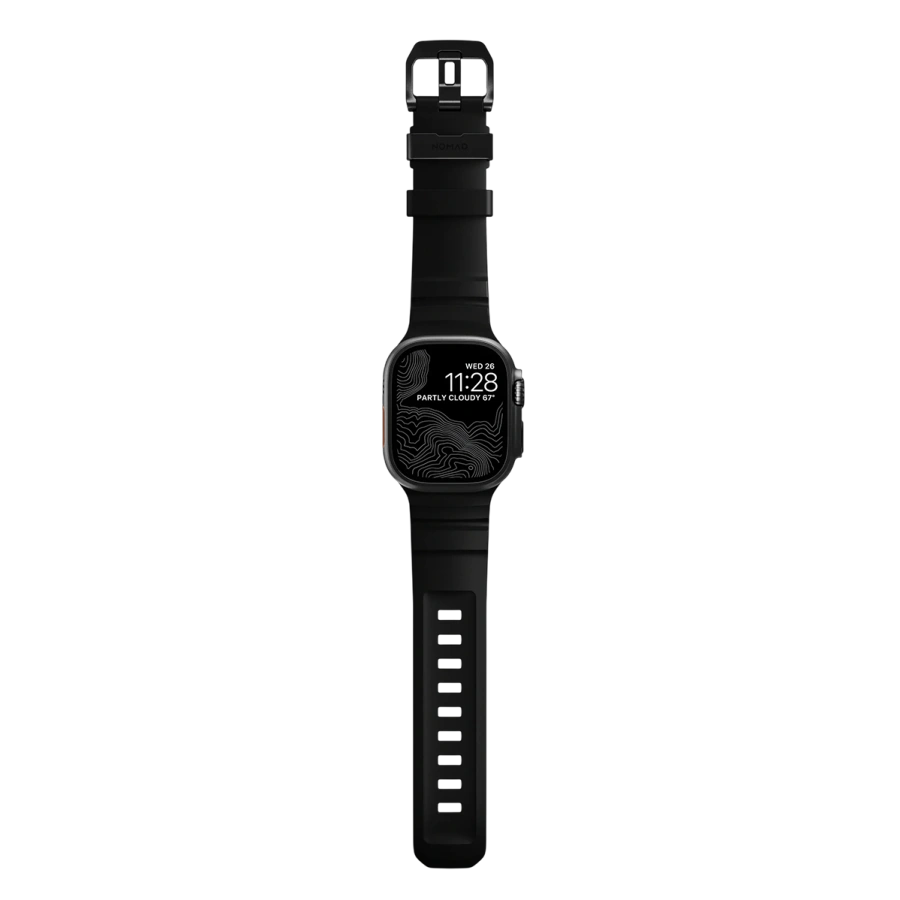 Ремінець Nomad Rocky Point Band Black Titanium Hardware 46mm/49mm - Carbon Black (NM011697858)