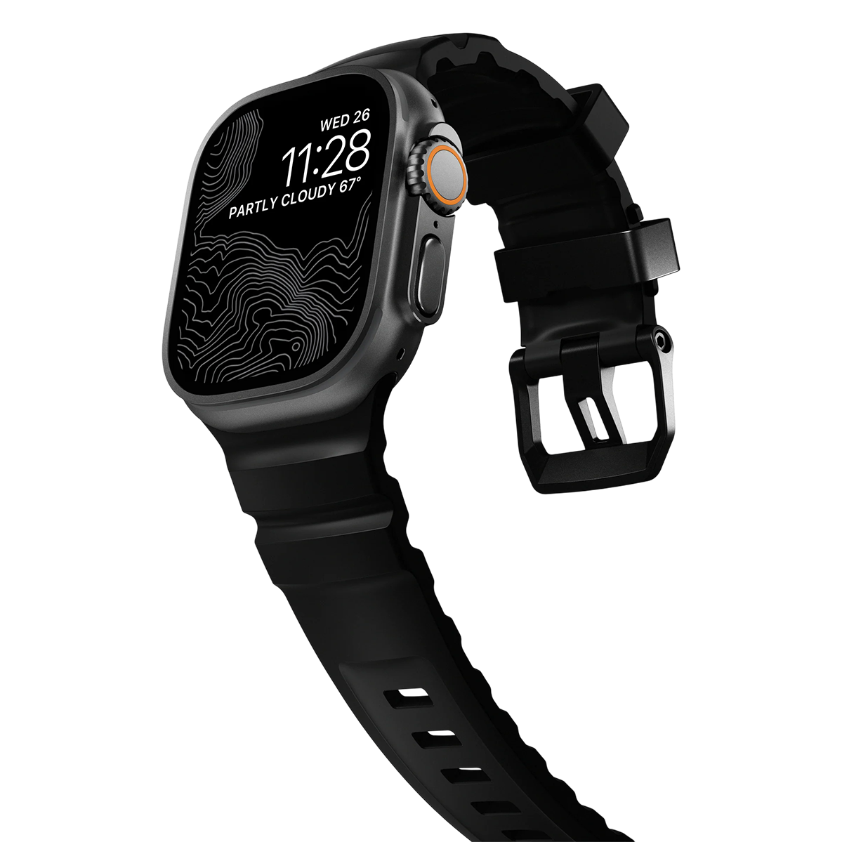 Ремінець Nomad Rocky Point Band Black Titanium Hardware 46mm/49mm - Carbon Black (NM011697858)