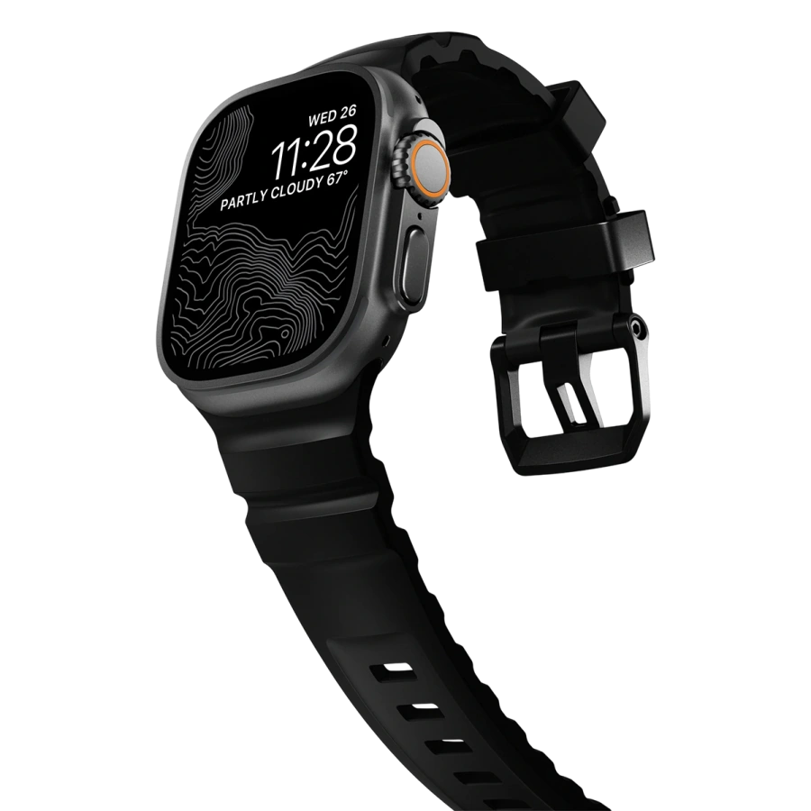 Ремінець Nomad Rocky Point Band Black Titanium Hardware 46mm/49mm - Carbon Black (NM011697858)