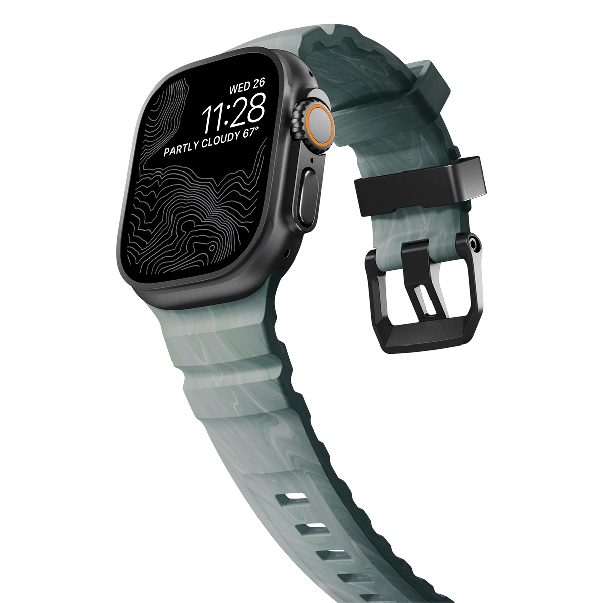 Ремінець Nomad Rocky Point Band Black Titanium Hardware 46mm/49mm - Sierra Stone (NM009865858)