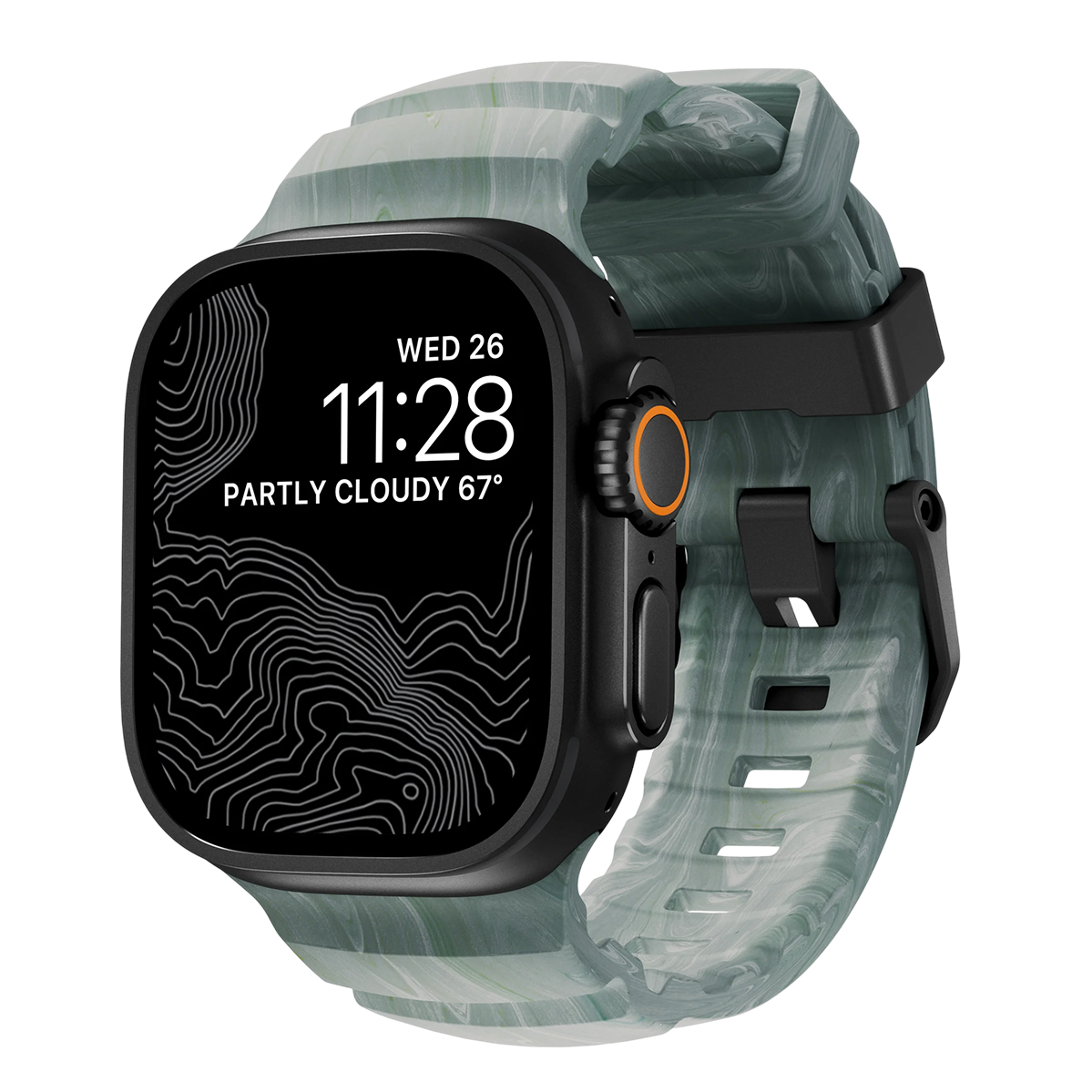 Ремінець Nomad Rocky Point Band Black Titanium Hardware 46mm/49mm - Sierra Stone (NM009865858)