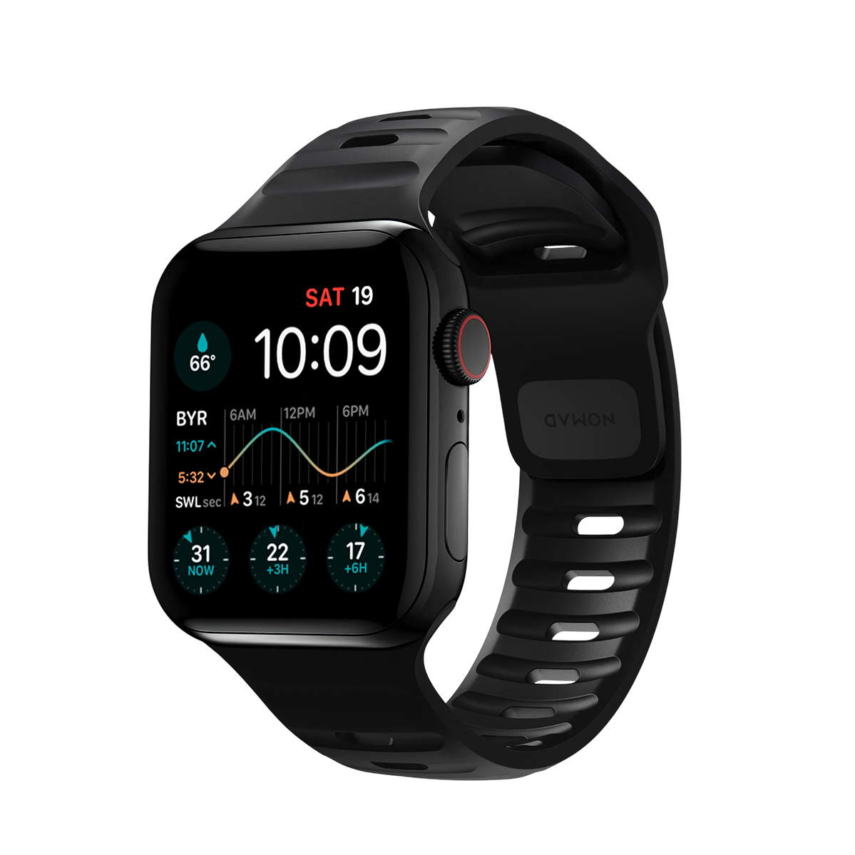 Ремінець NOMAD Sport Band для Apple Watch 41mm/42mm - Black (NM1A310000)