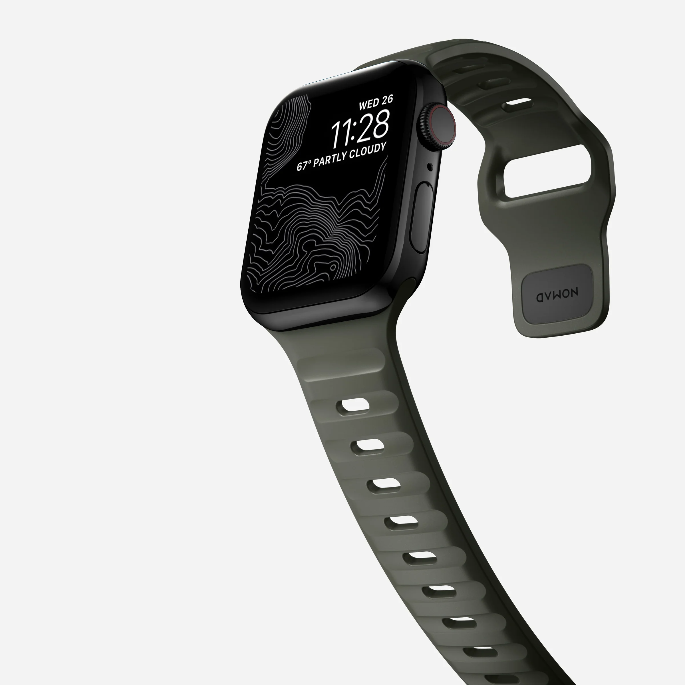Ремінець NOMAD Sport Band для Apple Watch 42/44/45/46/49mm - Ash Green (NM01132585)
