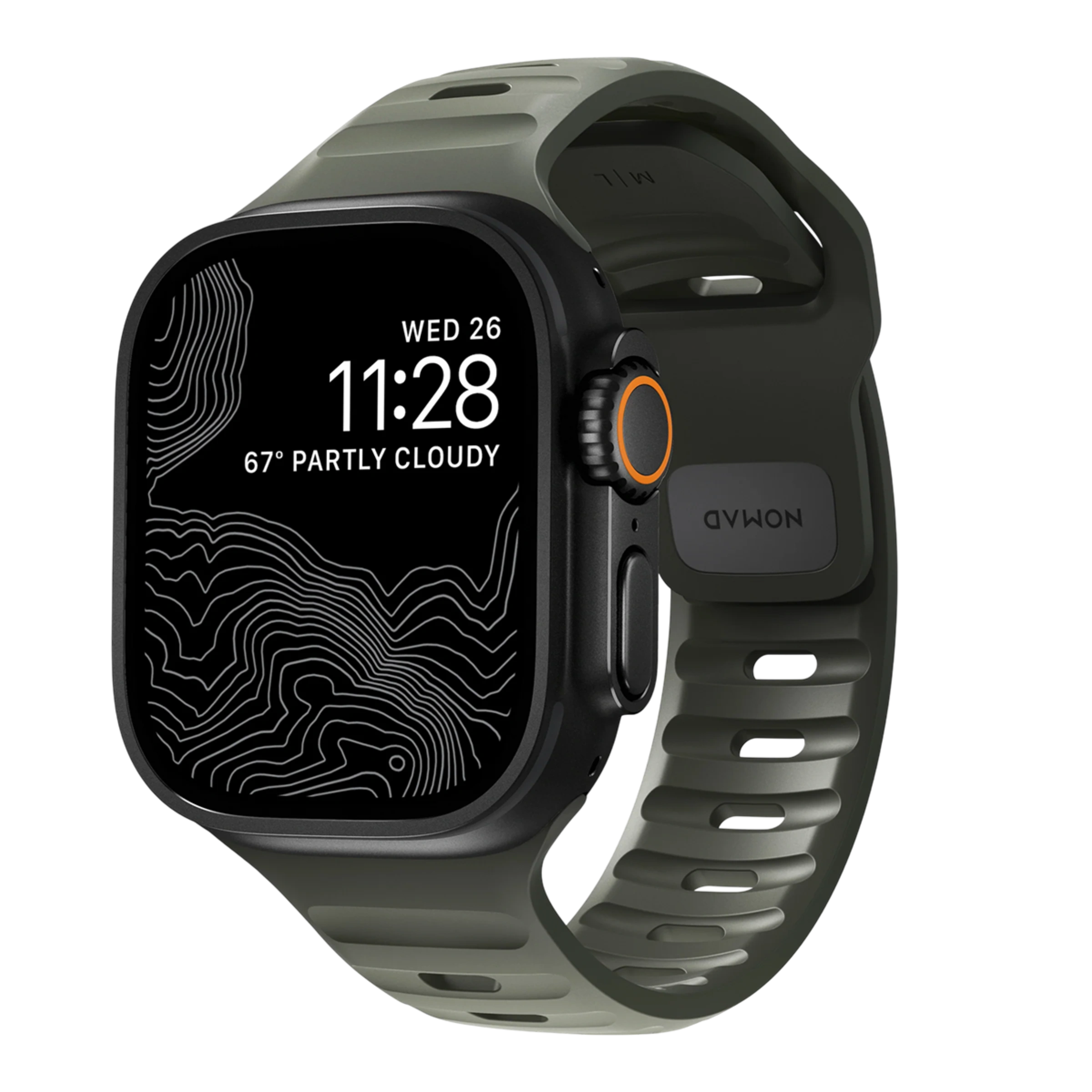 Ремінець NOMAD Sport Band для Apple Watch 42/44/45/46/49mm - Ash Green (NM01132585) Ремінець NOMAD Sport Band для Apple Watch 42/44/45/46/49mm - Ash Green (NM01132585)