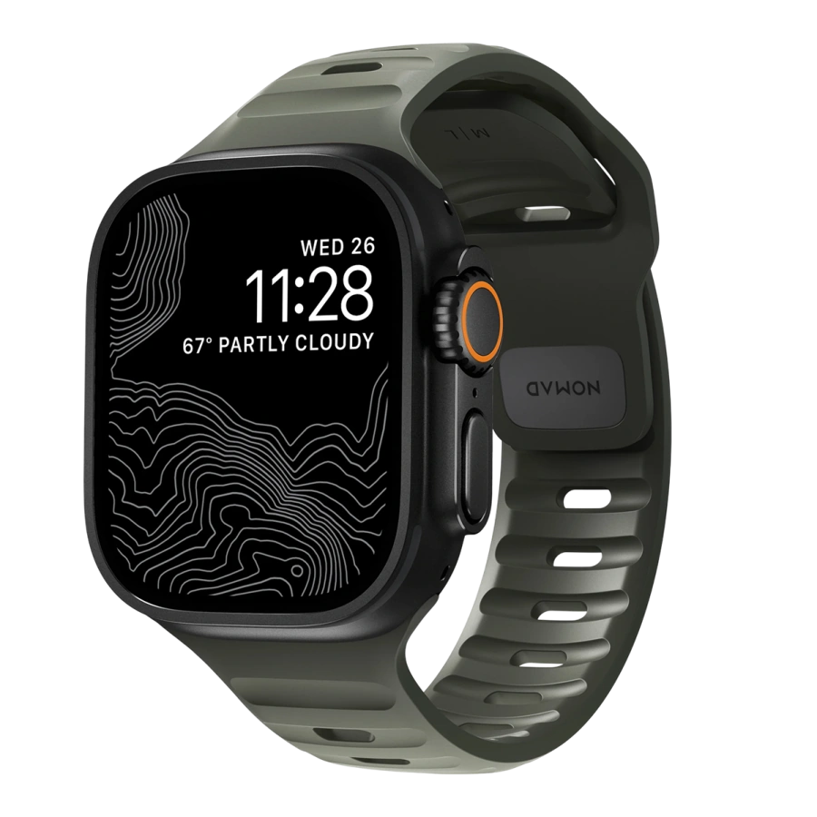Ремінець NOMAD Sport Band для Apple Watch 42/44/45/46/49mm - Ash Green (NM01132585)