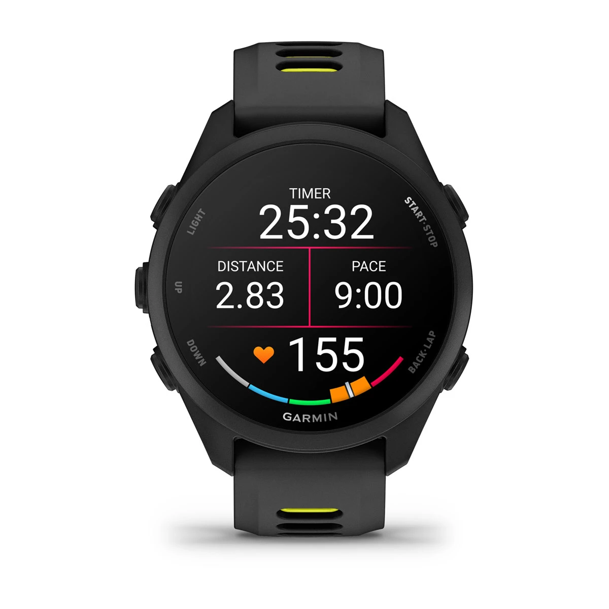 Смарт-часы Garmin Forerunner 170 Black with Black/Amp Yellow Band (010-03920-00)