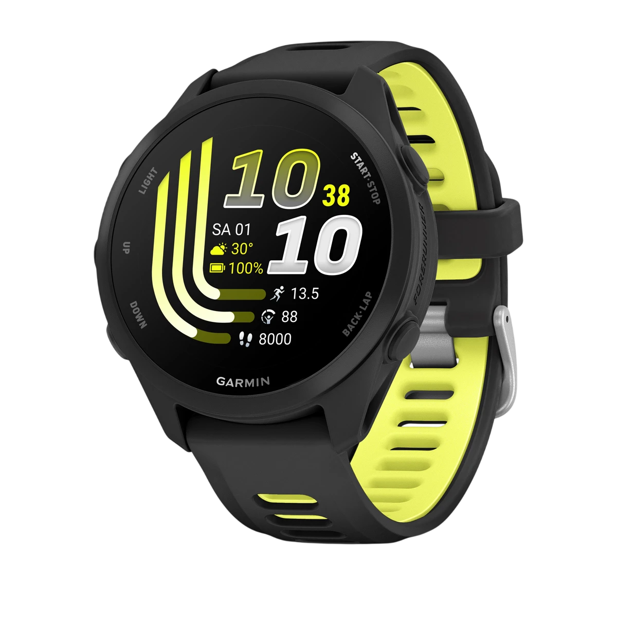 Смарт-часы Garmin Forerunner 170 Black with Black/Amp Yellow Band (010-03920-00)